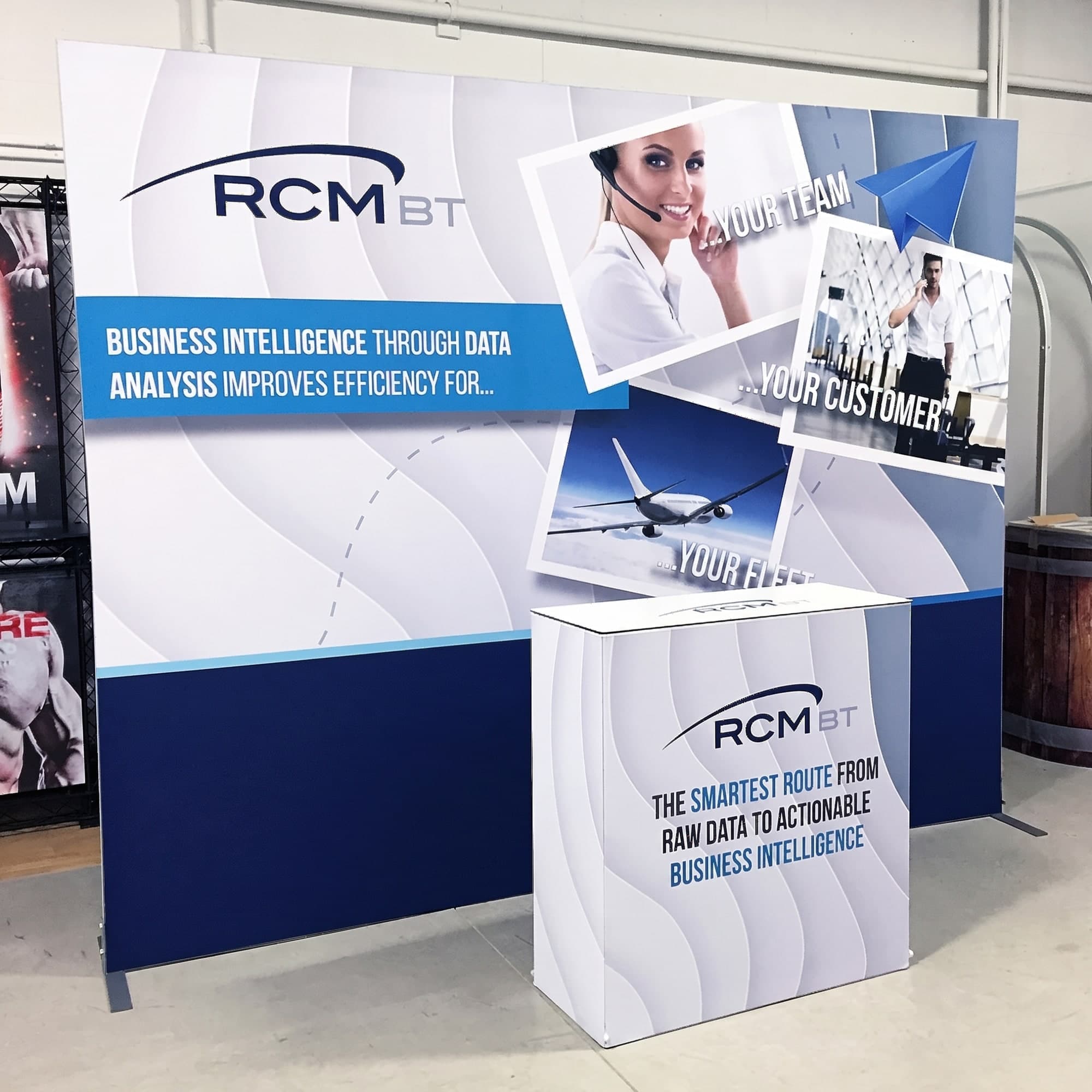 10-foot EDGE fabric display built for RCM