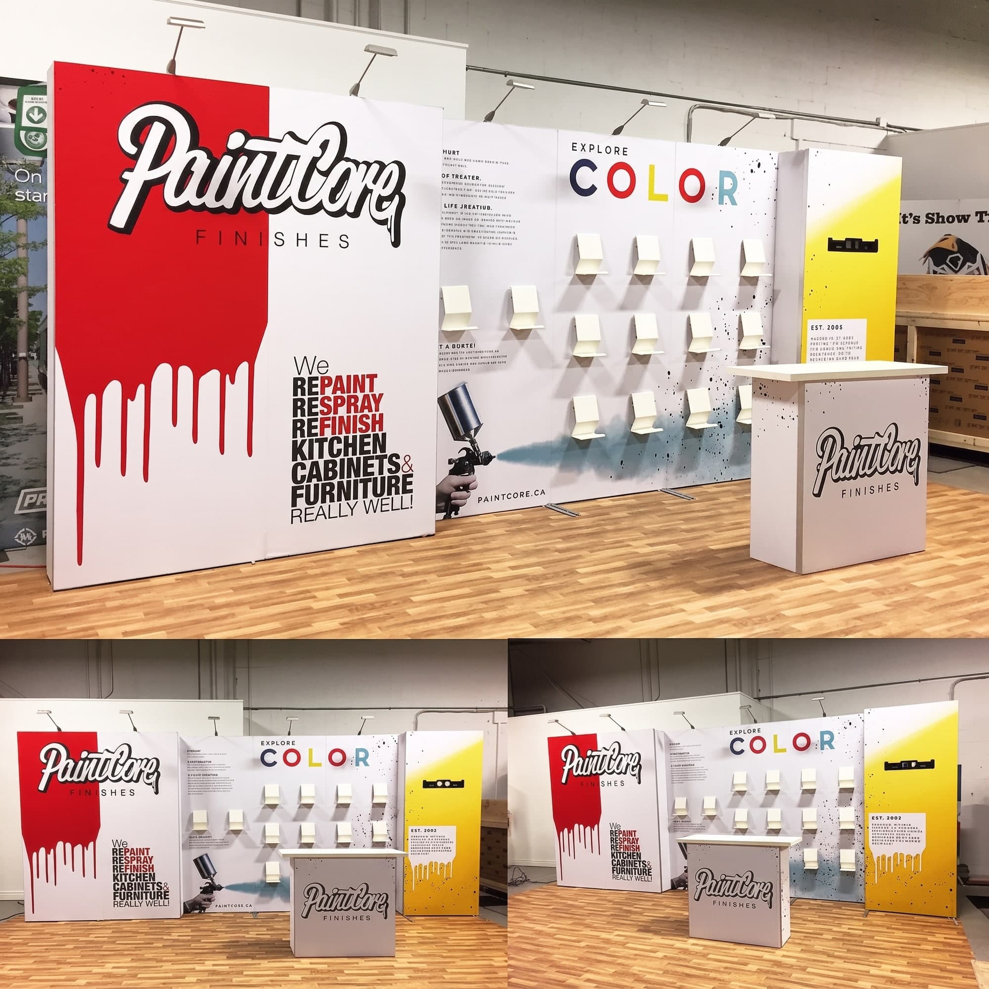 Modular exhibit built for Paintcore