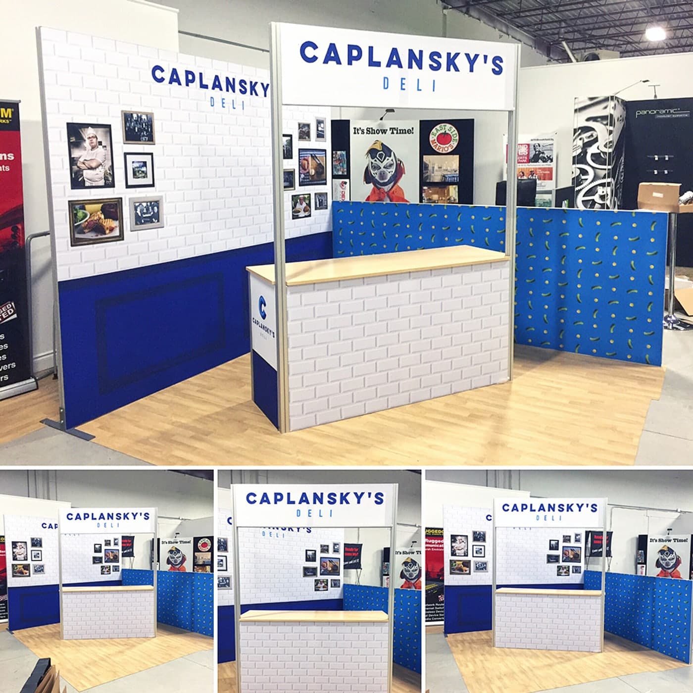 Infinity hybrid exhibit built for Caplansky’s Deli