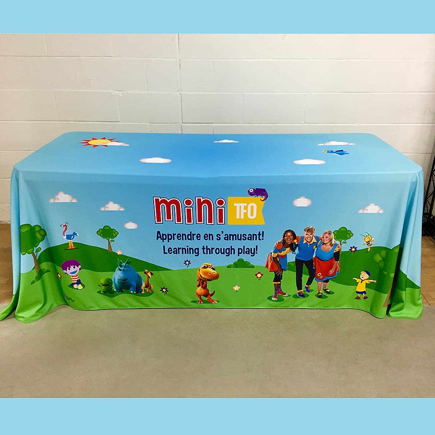 Nappe imprimée par sublimation réalisée pour TFO