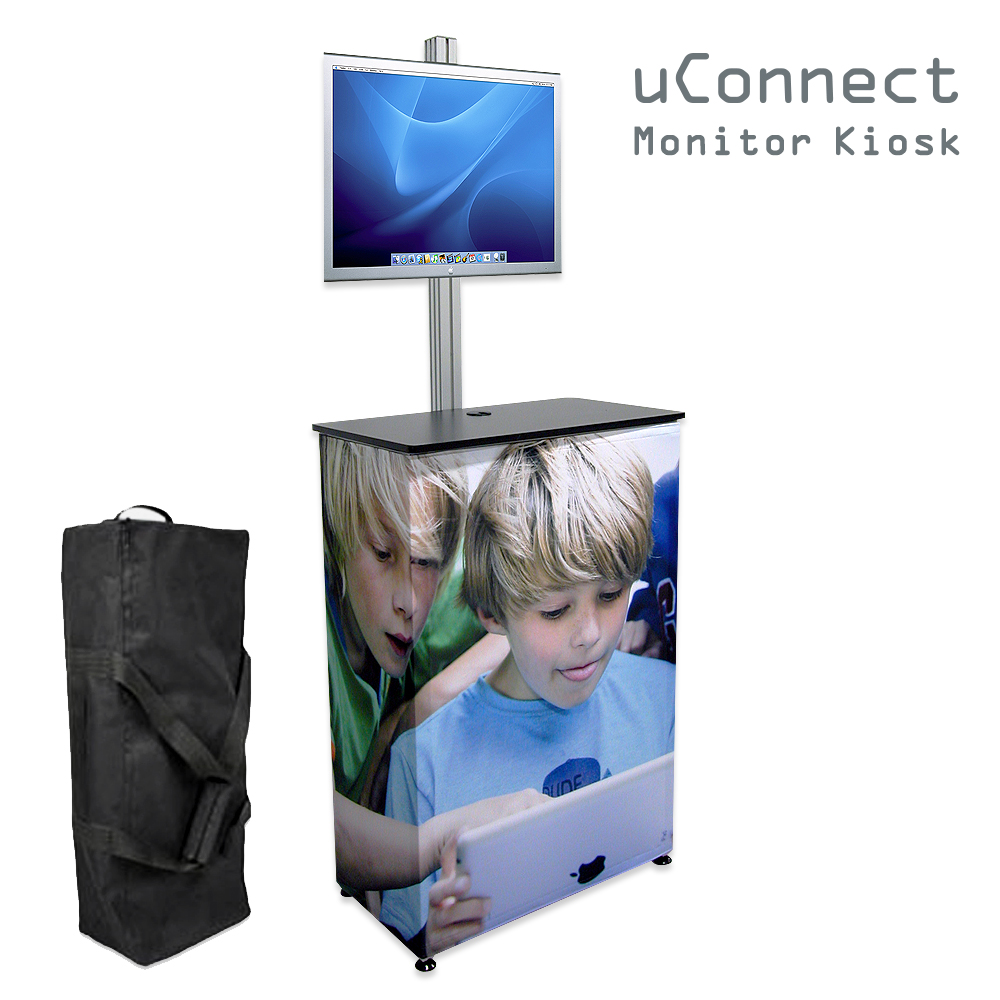 Monitor Kiosks Portable TV Towers ADfab Exhibits Toronto, Canada